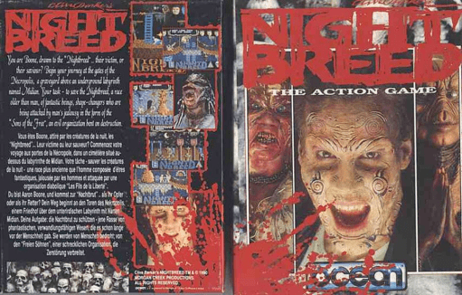 Nightbreed box art for ZX Spectrum